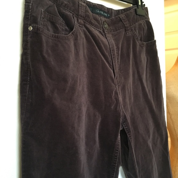 Sold. 10 Calvin Klein Velvet Brown Jeans - Picture 4 of 7